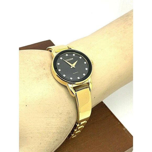 Citizen Women's Watch EZ6372-69E Quartz 26mm Black Dial Gold Stainless S… - Picture 5 of 12